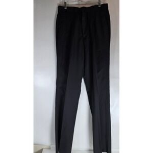 Linea Uomo Travel Lux Pants Mens 34W 40L Black 100% Wool NWT Dress Slacks 1S3